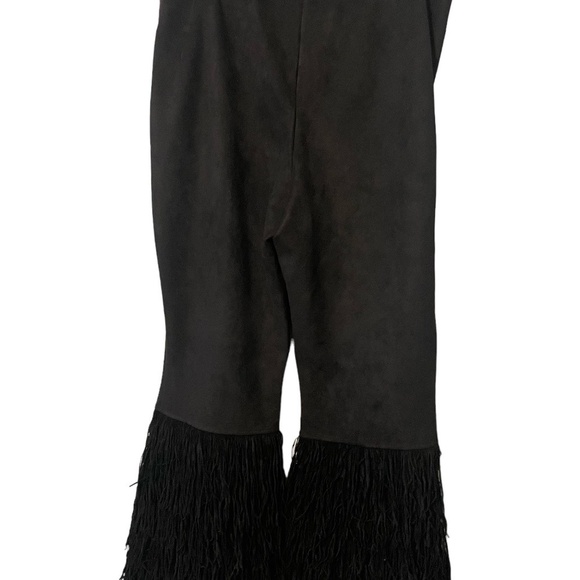 RARA AVIS BY IRIS APFEL BLACK FRINGE FAUX SUEDE STRETCHY‎ PANTS SIZE 3XL - NWT - Picture 2 of 6